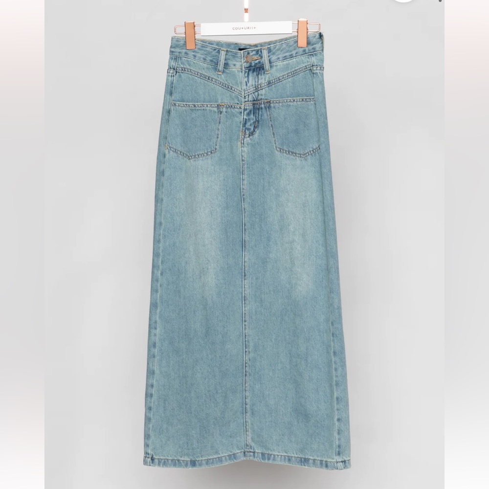 Couturist denim maxi skirt (L) - Picture 1 of 10
